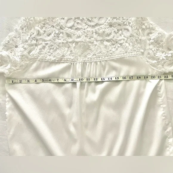Elegant Lace White Blouse* - Picture 7 of 10